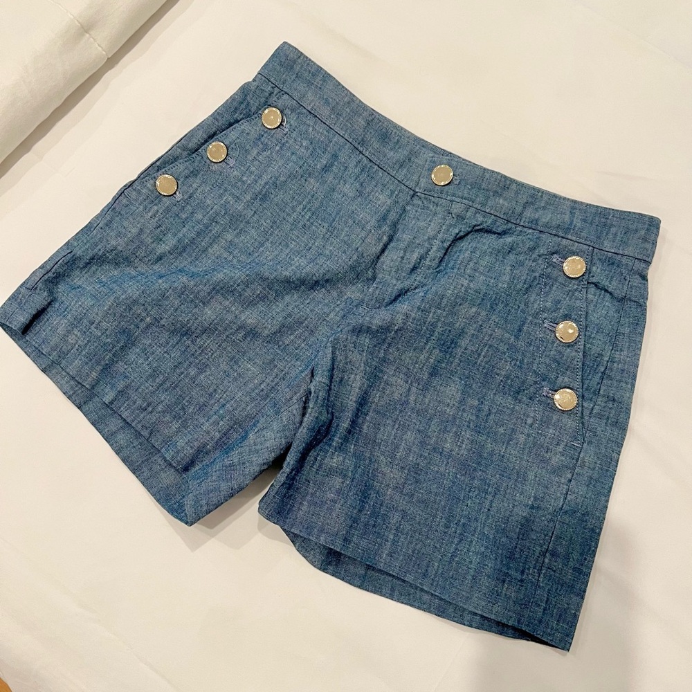 Banana Republic Blue Textured Sailor Short